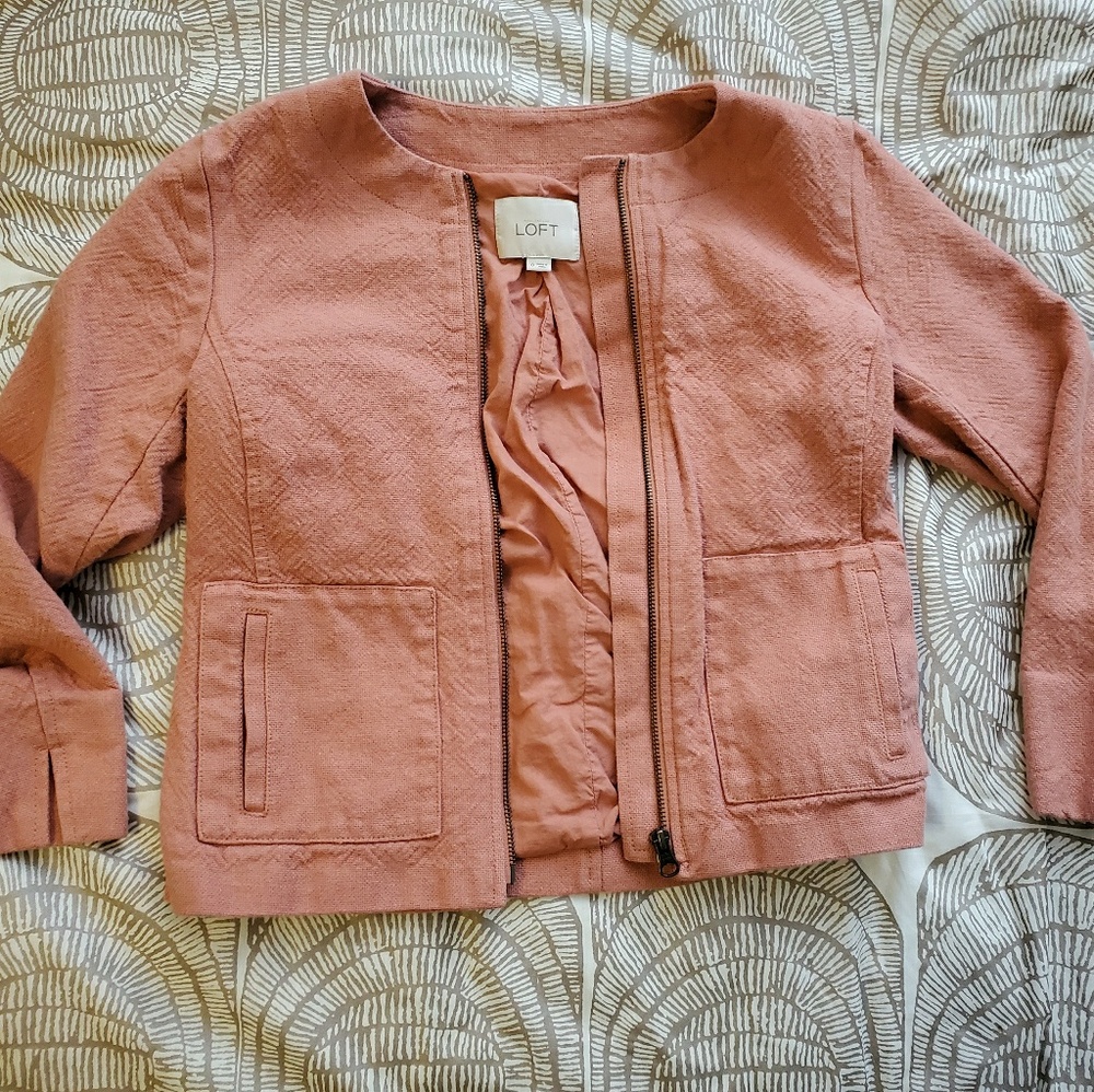 Ann Taylor Loft Coral Blazer Jacket